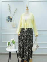 NIGHT BLOOM - 3 TIERED FLORAL SKIRT